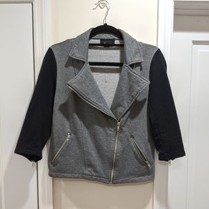 Forever 21 Moto Sweater with Zipper Sleeves